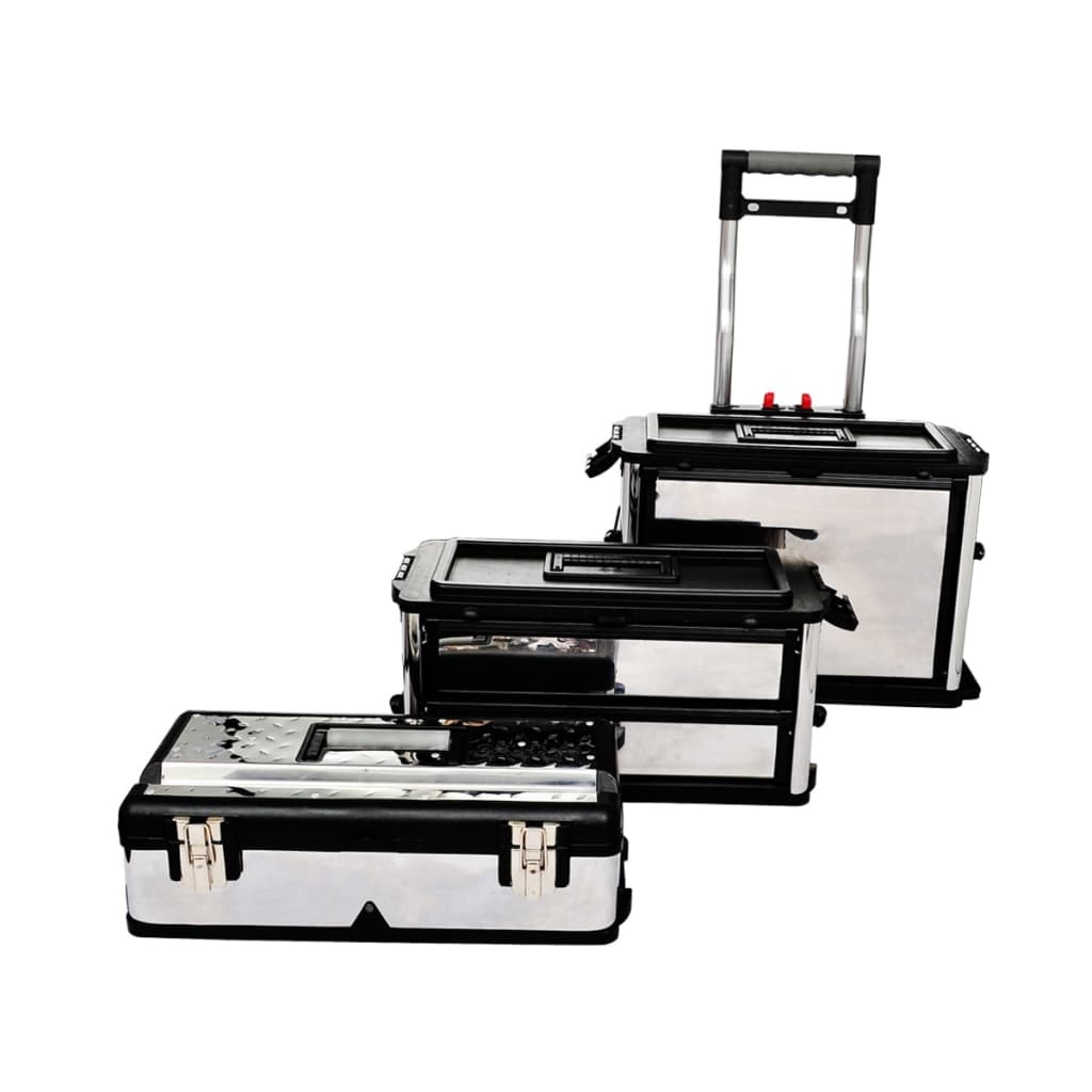 vidaXL Gereedschapswagen 3-delig - 40% Korting!