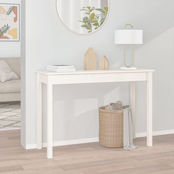 Wandtafel Grenenhout Wit 110cm - 60% Korting!