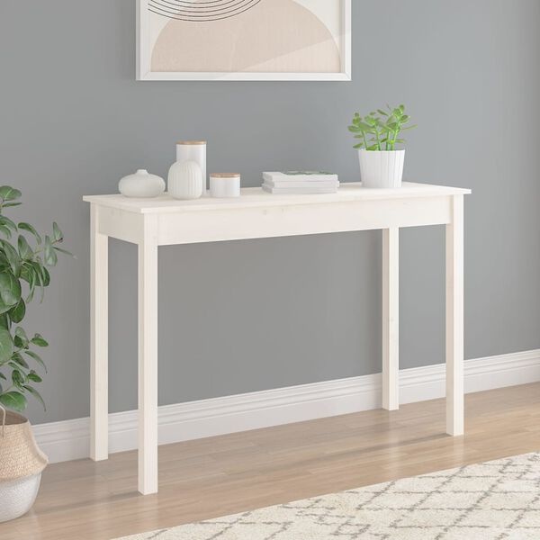 Wandtafel Grenenhout Wit 110cm - 60% Korting!