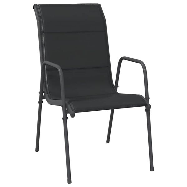 vidaXL Tuinstoelen (6 st.) Zwart - 55% Korting! Krasjes