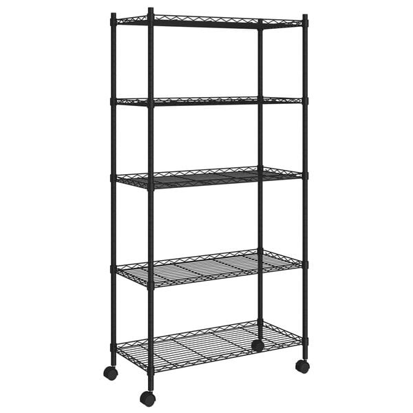 vidaXL Opbergrek Zwart 75x35x155cm - 40% Korting!