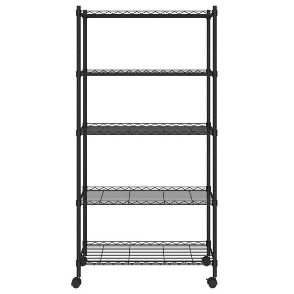 vidaXL Opbergrek Zwart 75x35x155cm - 40% Korting!