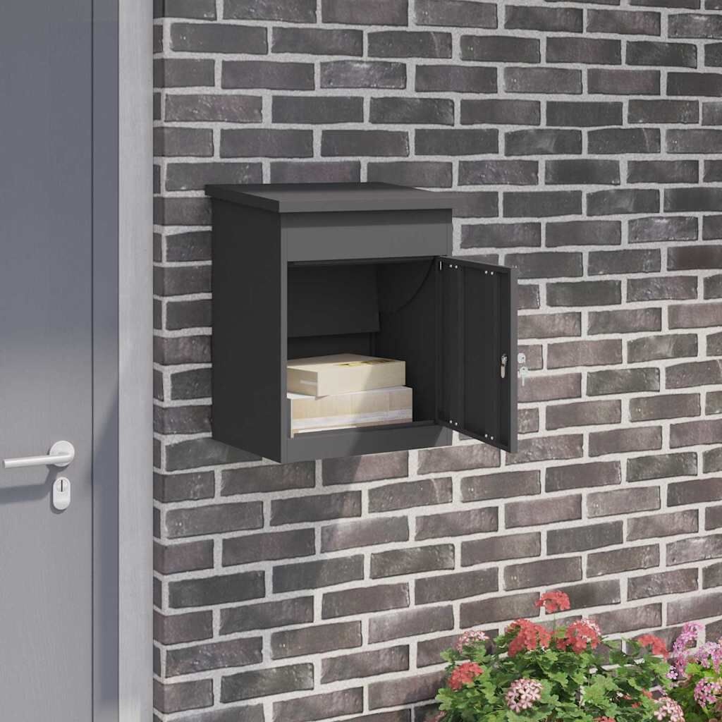 vidaXL Pakketbox Zwart -35%! Nieuw, geen schade!