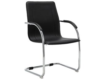 vidaXL Kantoorstoel Zwart Kunstleer - 46% Korting!