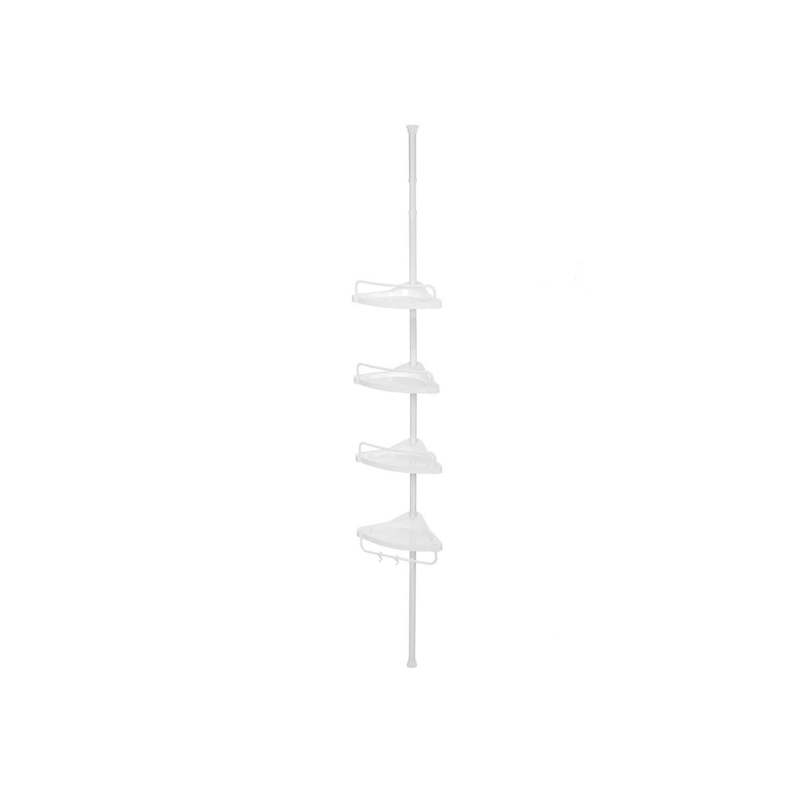 Doucheplank Verstelbaar 85-305cm Wit/Zwart - 46% Korting!