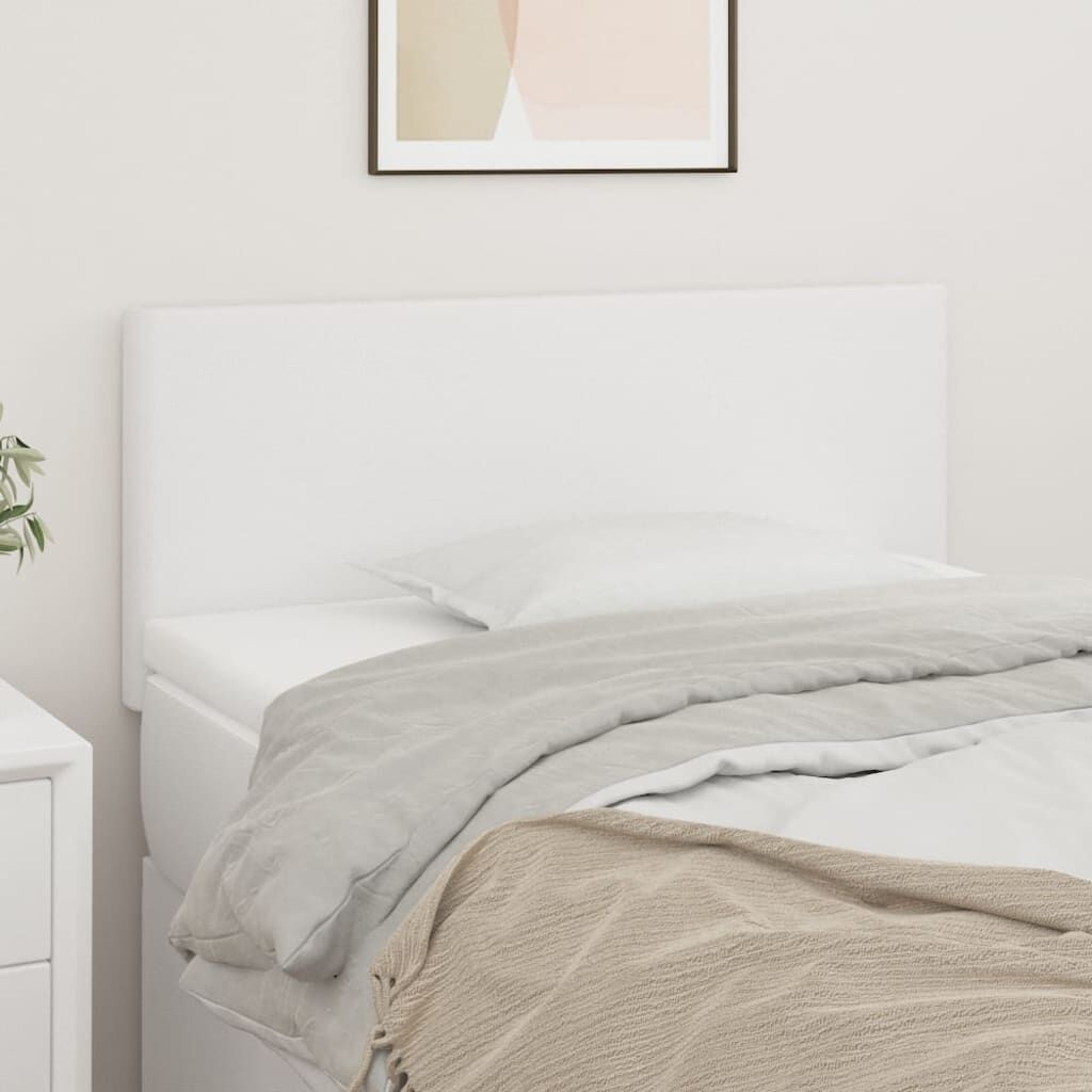 Hoofdbord Kunstleer Wit 90cm - Zo Goed Als Nieuw! -46%
