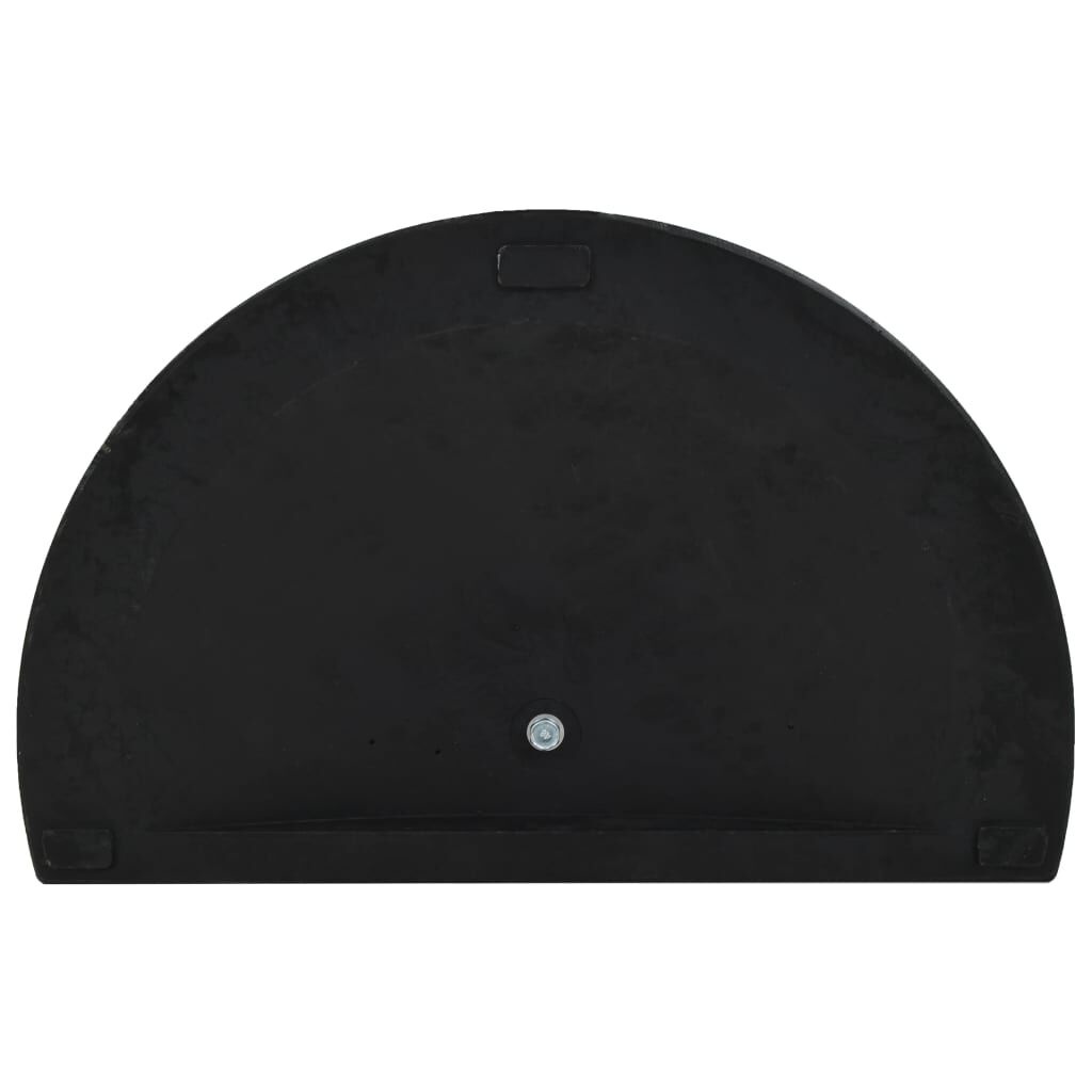 Parasolvoet Halfrond 15kg Zwart - 65% Korting!