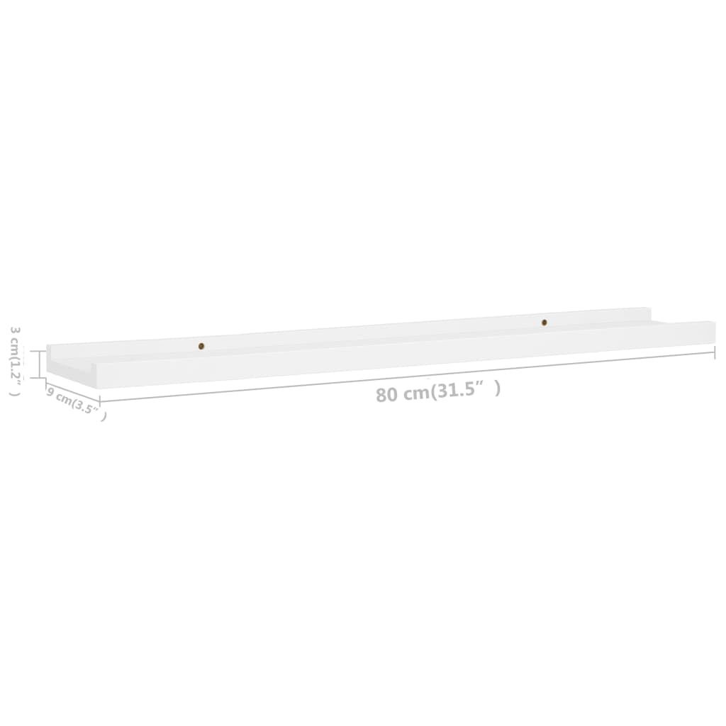 vidaXL Fotoplanken Wit (2 st) - 80cm - 47% Korting!
