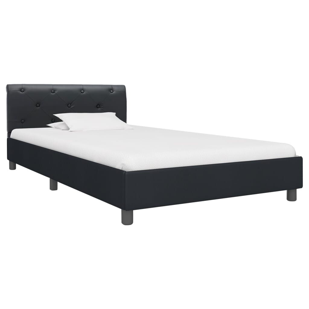 vidaXL Bedframe 90x200 Zwart Kunstleer - 40% Korting!