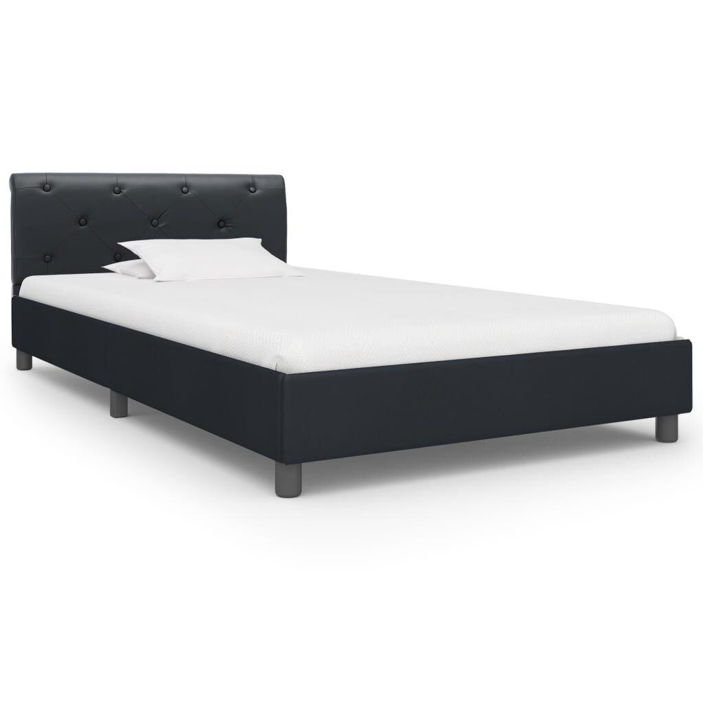 vidaXL Bedframe 90x200 Zwart Kunstleer - 40% Korting!