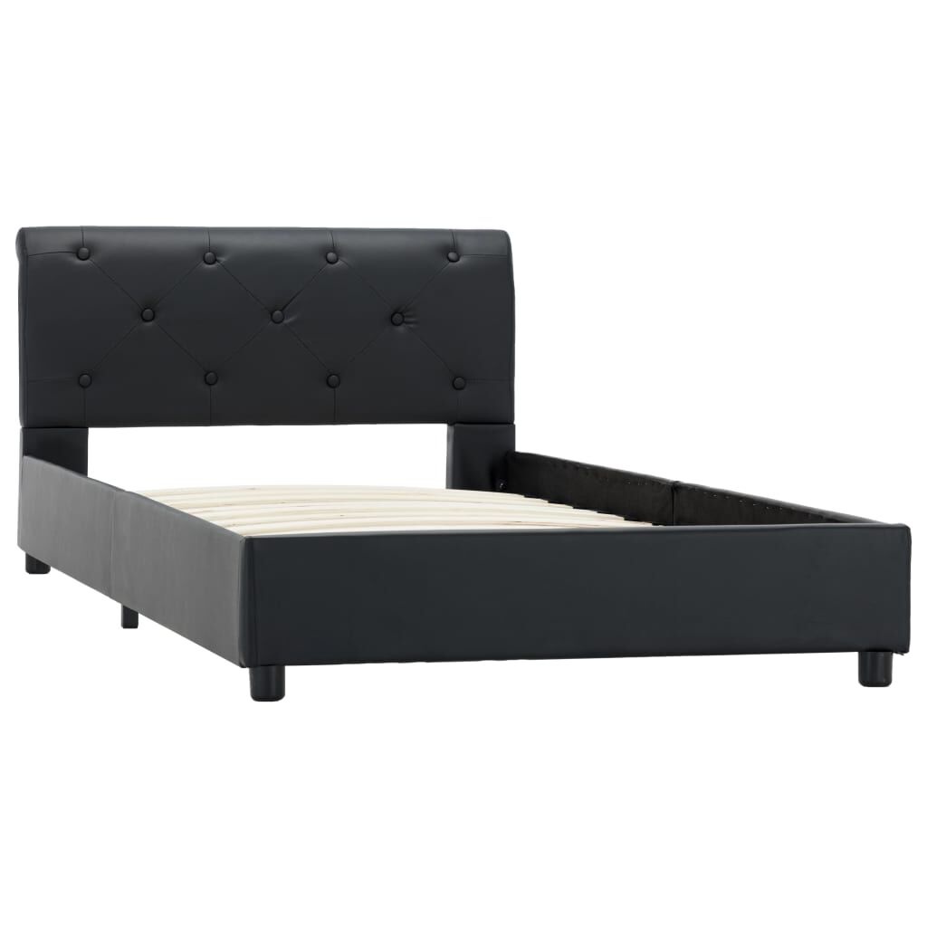 vidaXL Bedframe 90x200 Zwart Kunstleer - 40% Korting!