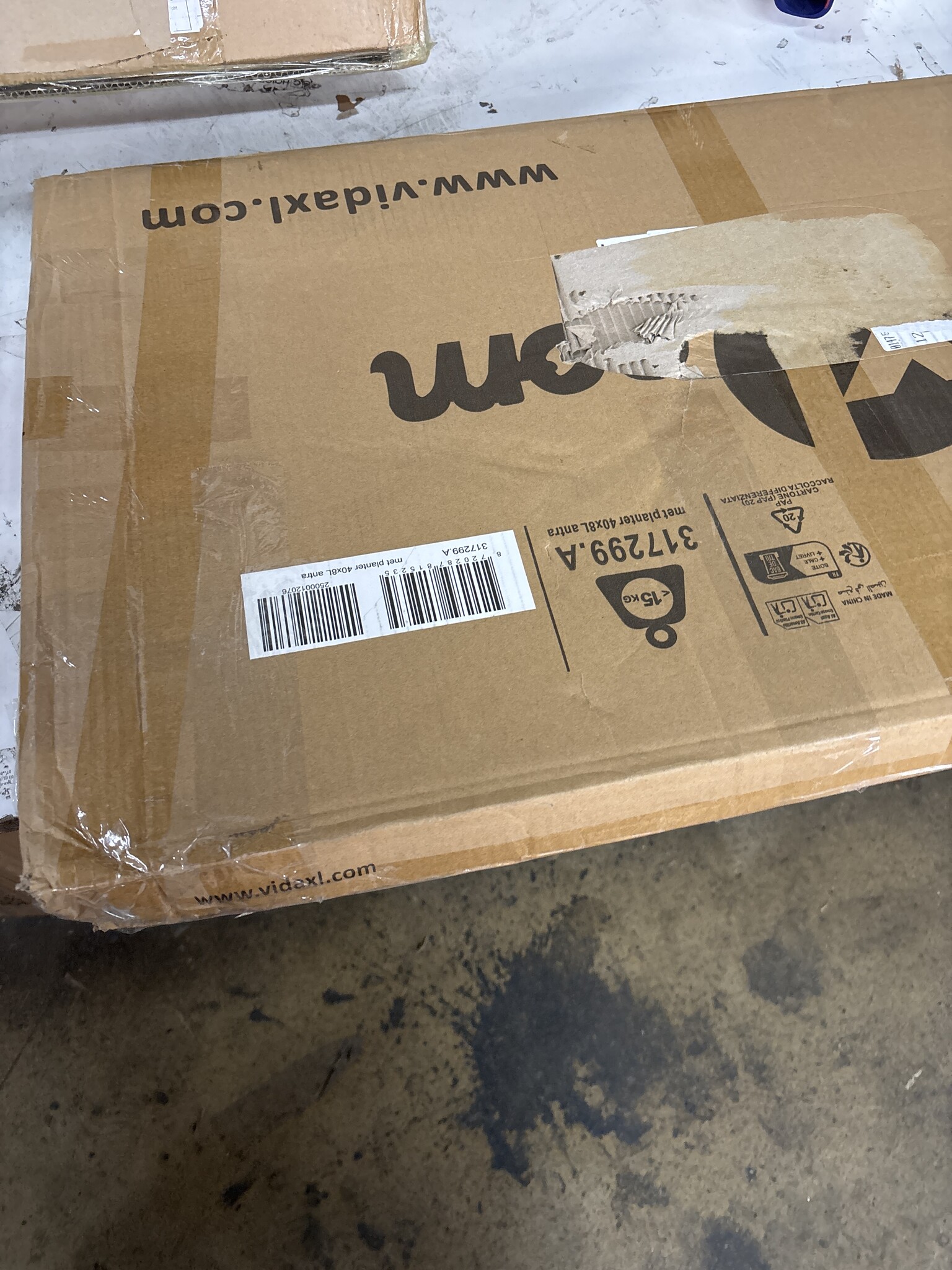 VidaXL Verhoogde Plantenbak 400cm Antraciet -55%! Gegalvaniseerd