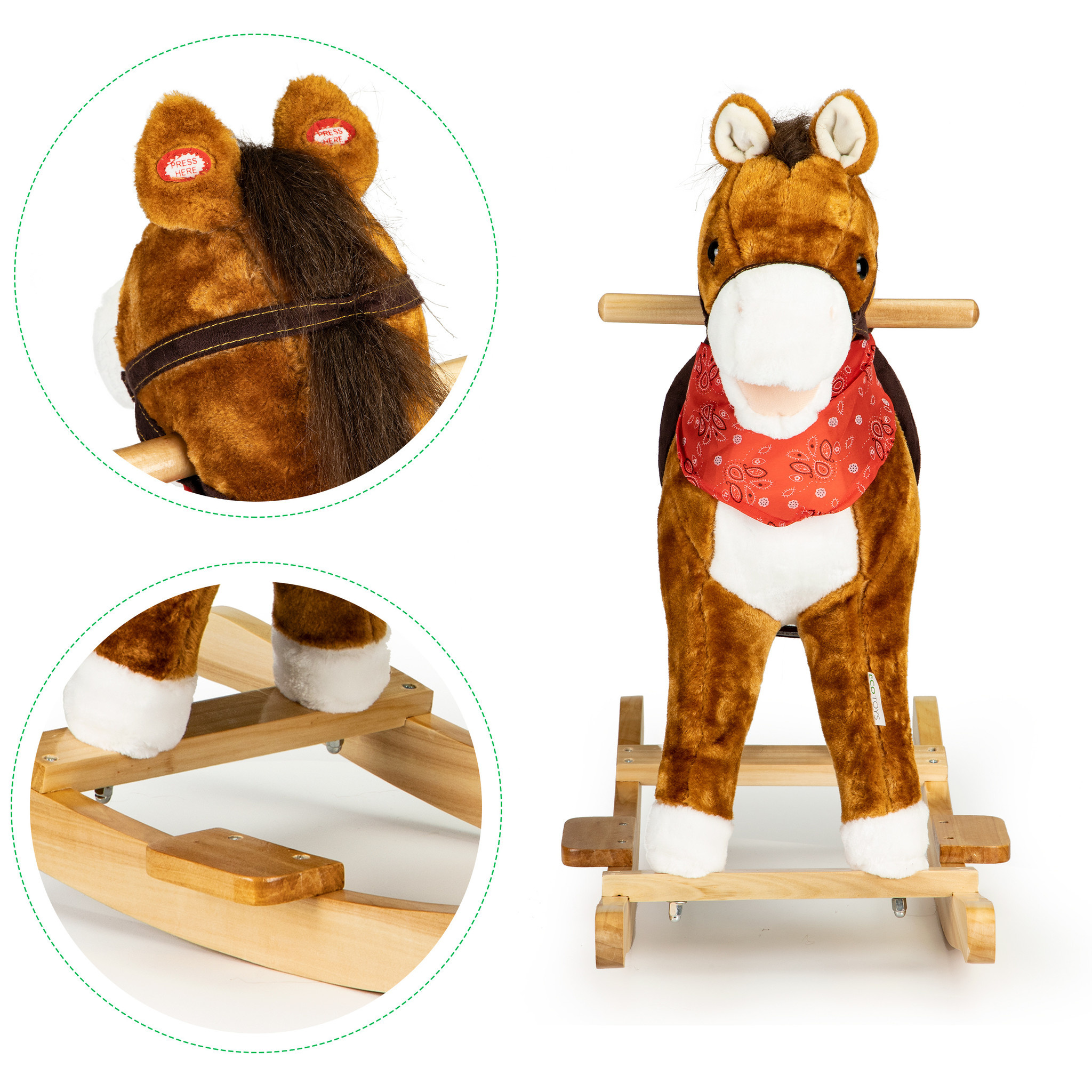 Hobbelpaard met Geluid & Beweging - 40% Korting!