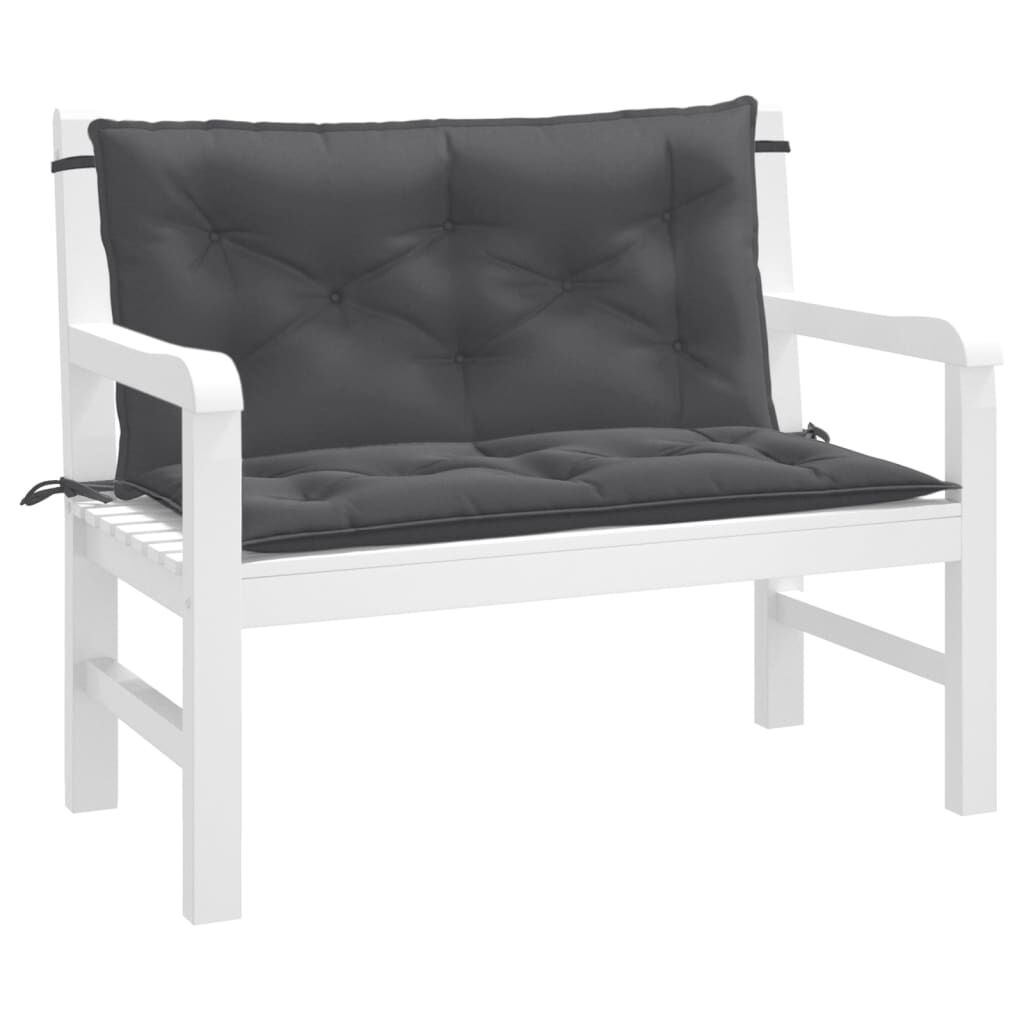 Tuinbankkussens 2x Antraciet 100x50cm - 40% Korting!