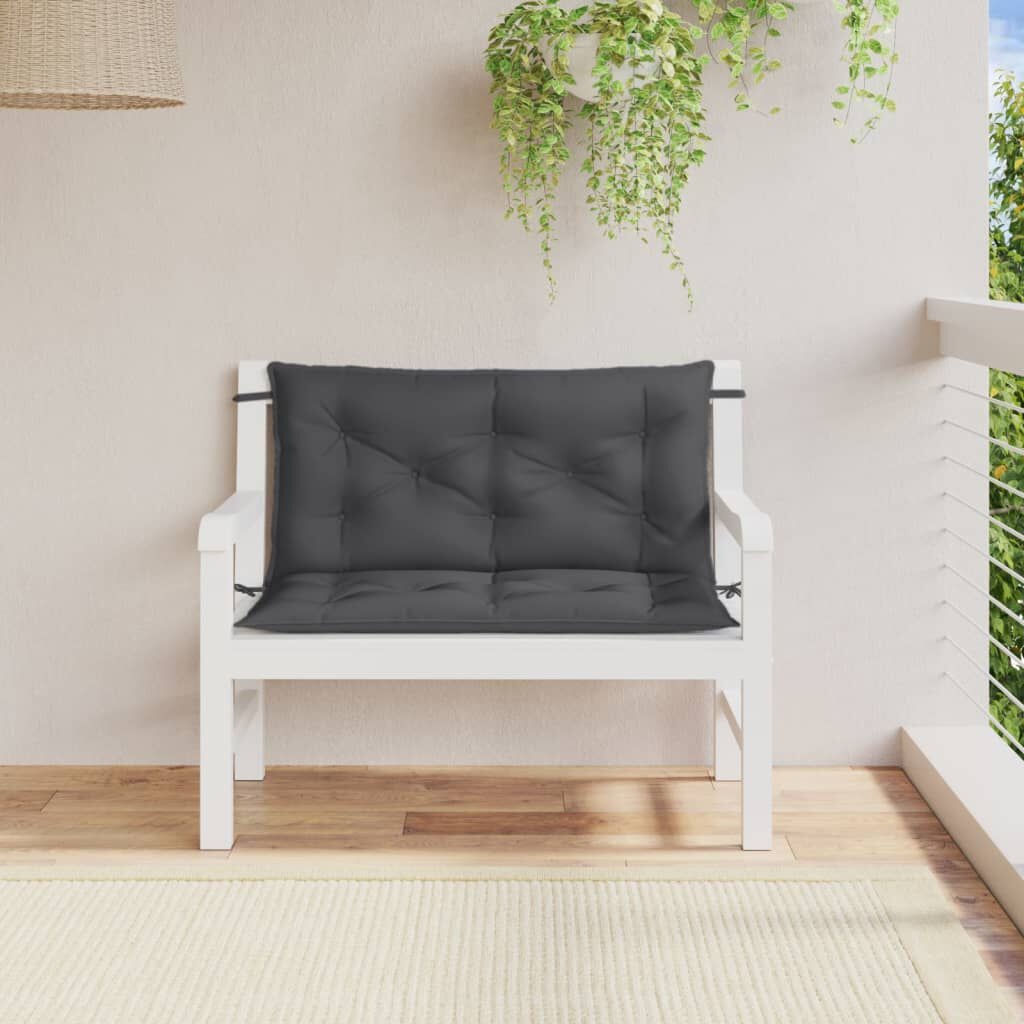 Tuinbankkussens 2x Antraciet 100x50cm - 40% Korting!