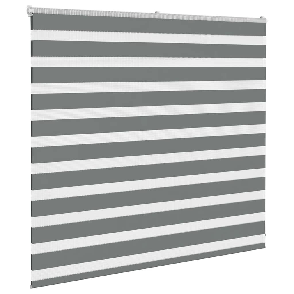 vidaXL Zebra Rolgordijn 160x100cm Donkergrijs - 40% Korting!