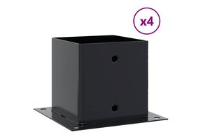 vidaXL Spokkels Vierkant (4 st) - Antraciet - 64% Korting!