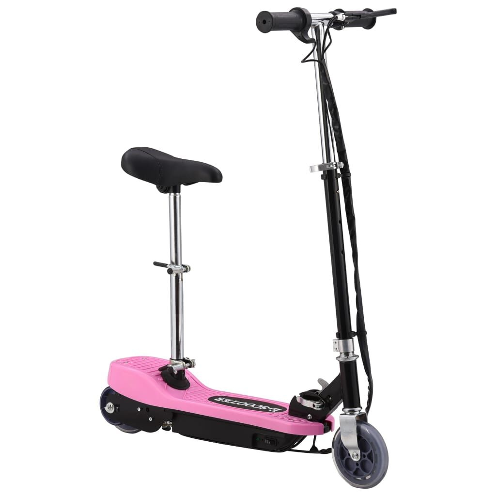vidaXL Elektrische Step met Zitje - Roze - 40% Korting!
