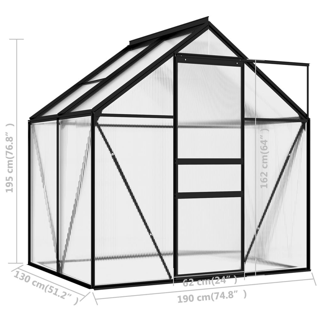 VidaXL Tuinkas 2,47m³ Antraciet - 35% Korting! Nieuw!