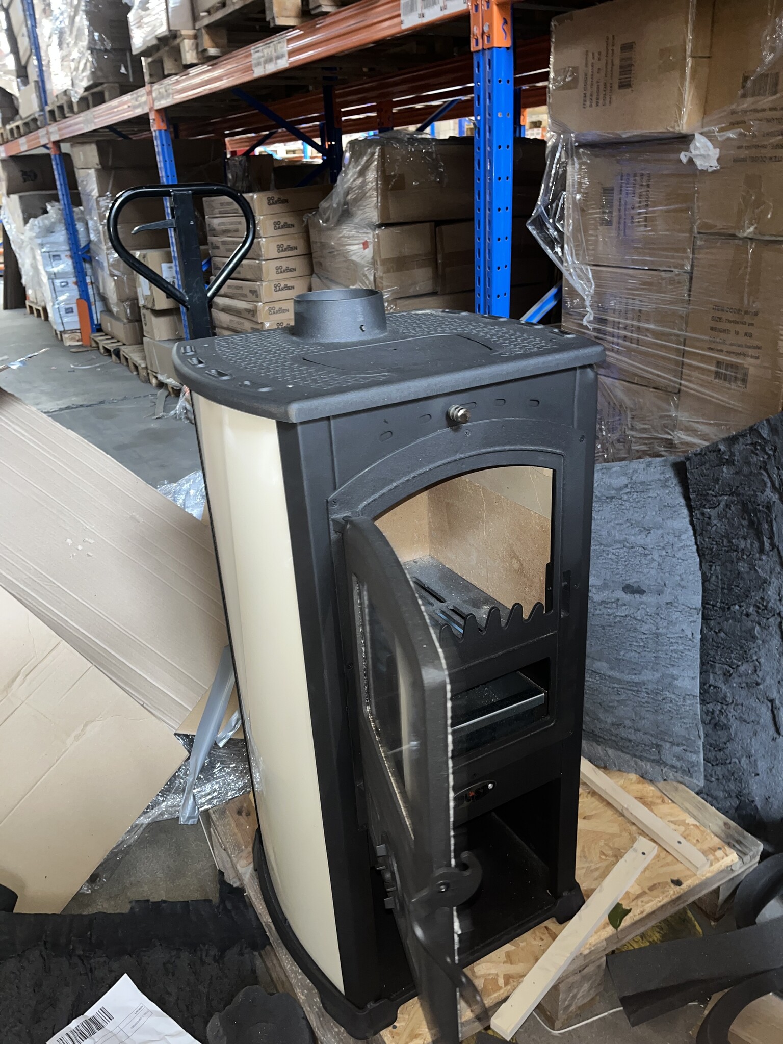 Houtkachel Staal 12kW - Vrijstaand - 40% Korting!
