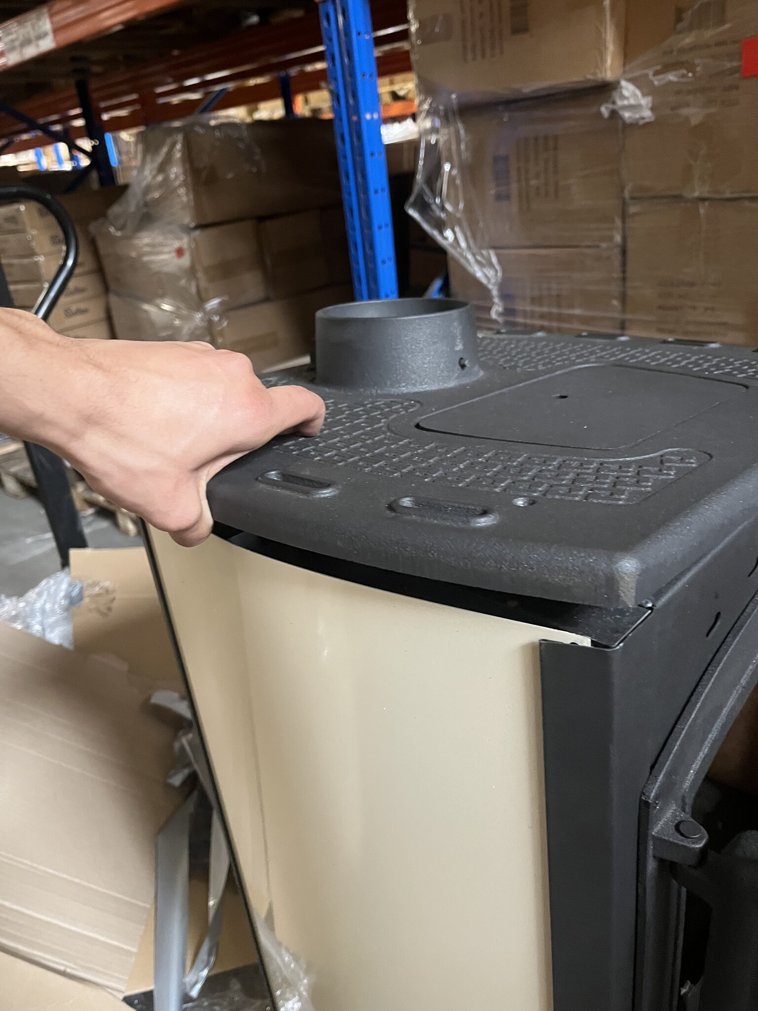 Houtkachel Staal 12kW - Vrijstaand - 40% Korting!