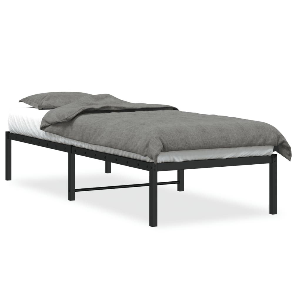 vidaXL Bedframe 75x190cm Zwart - Zo Goed Als Nieuw! 40% Korting