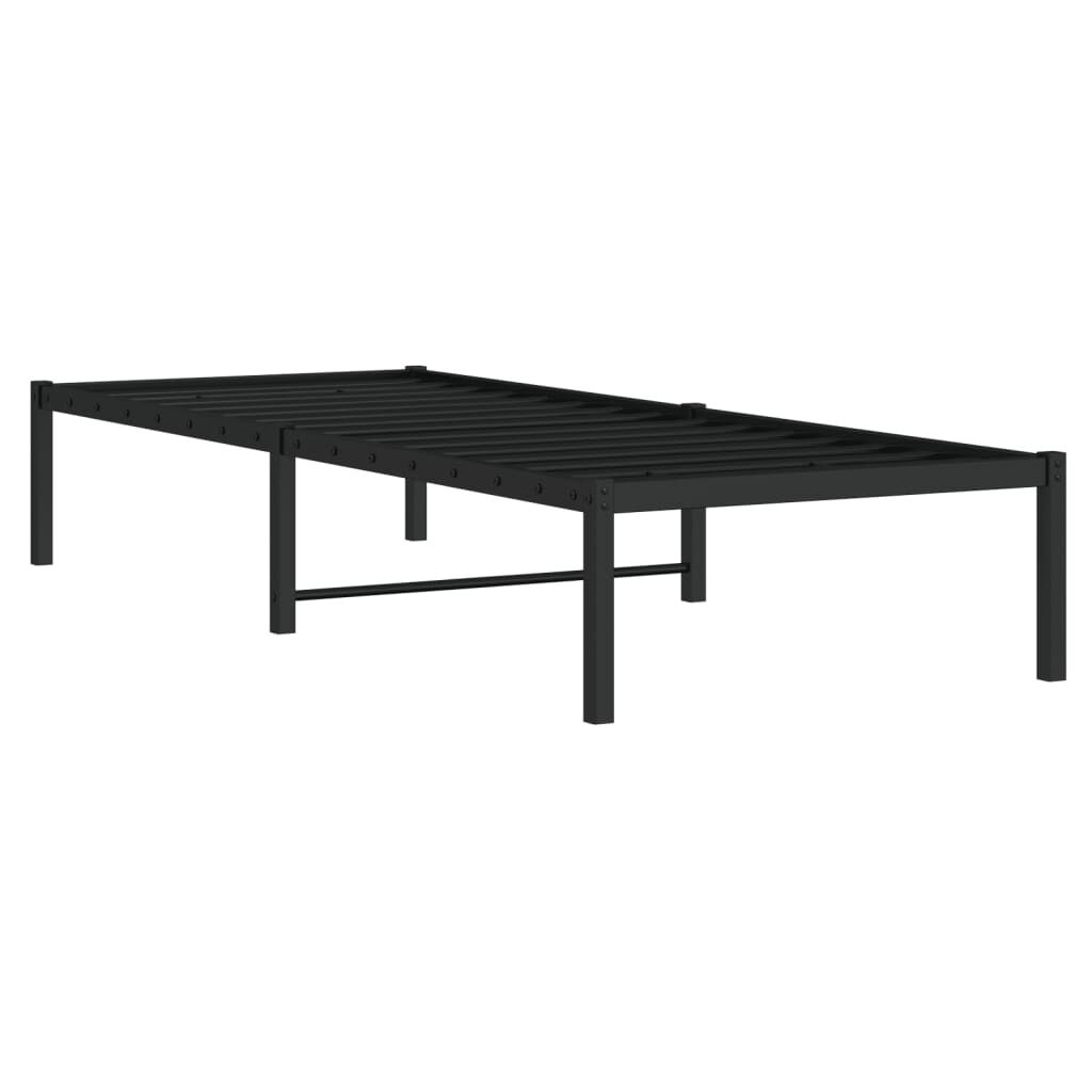 vidaXL Bedframe 75x190cm Zwart - Zo Goed Als Nieuw! 40% Korting
