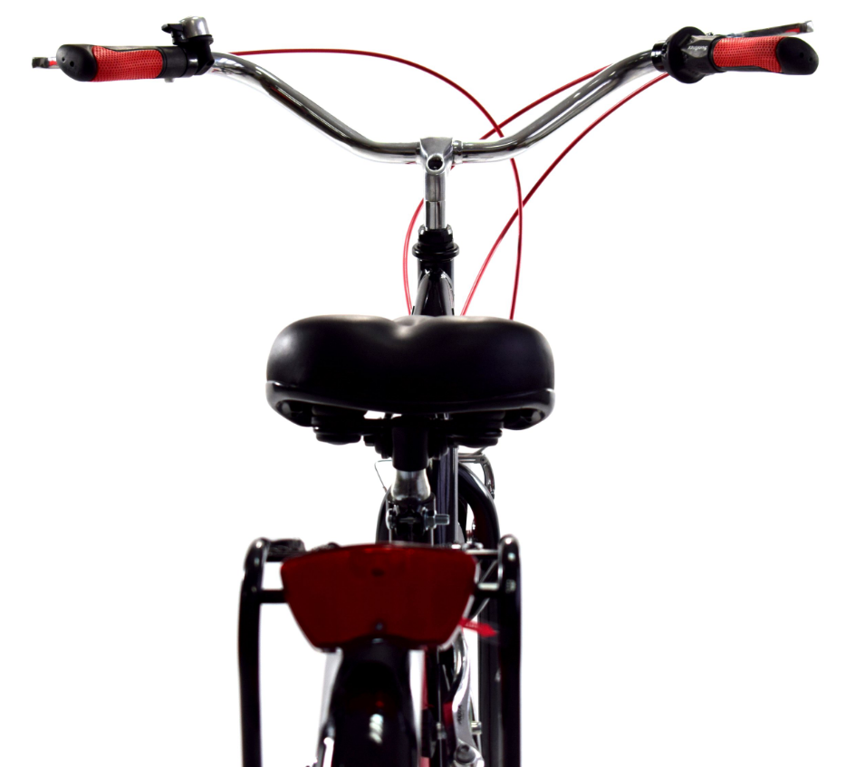 Meisjesfiets 26 inch, 7 versnellingen - Zwart/Rood - 40% Korting!