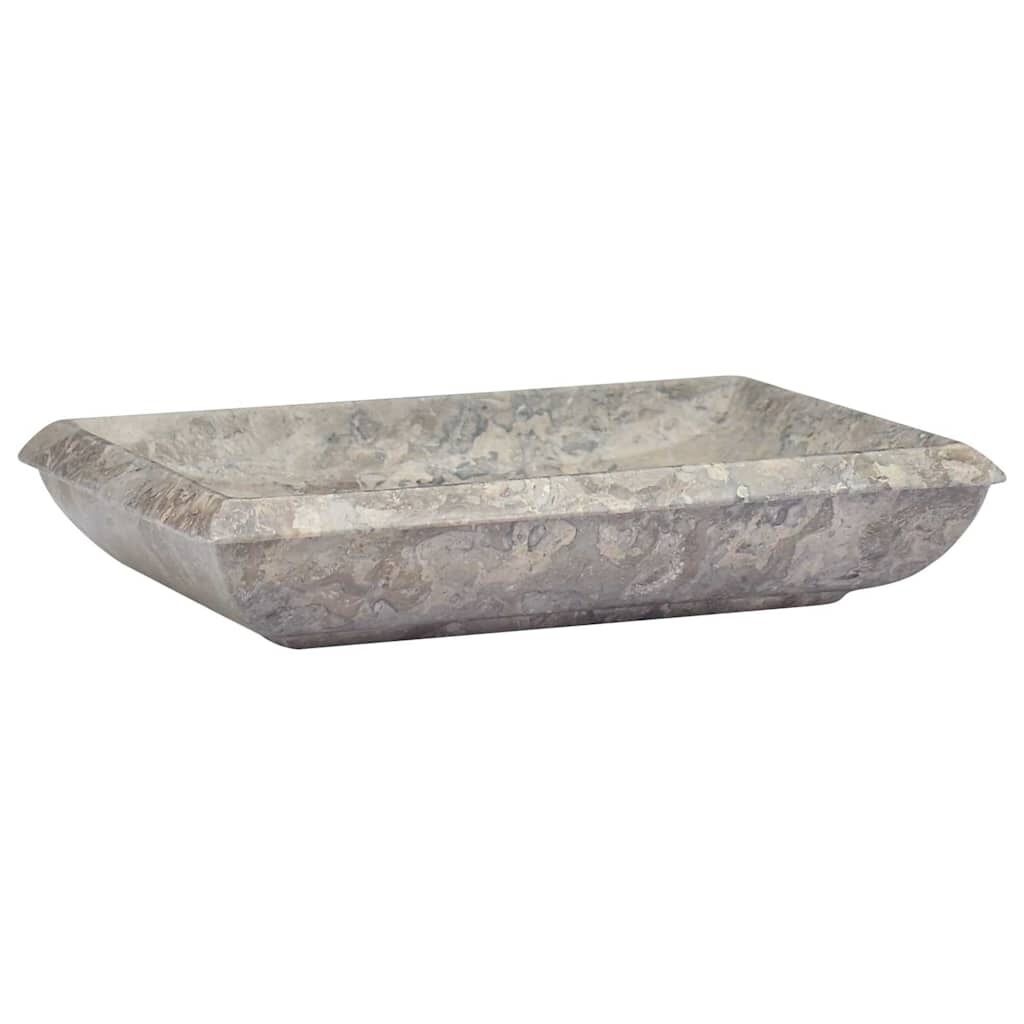 vidaXL Marmeren Gootsteen Grijs 50x35 - 40% Korting!