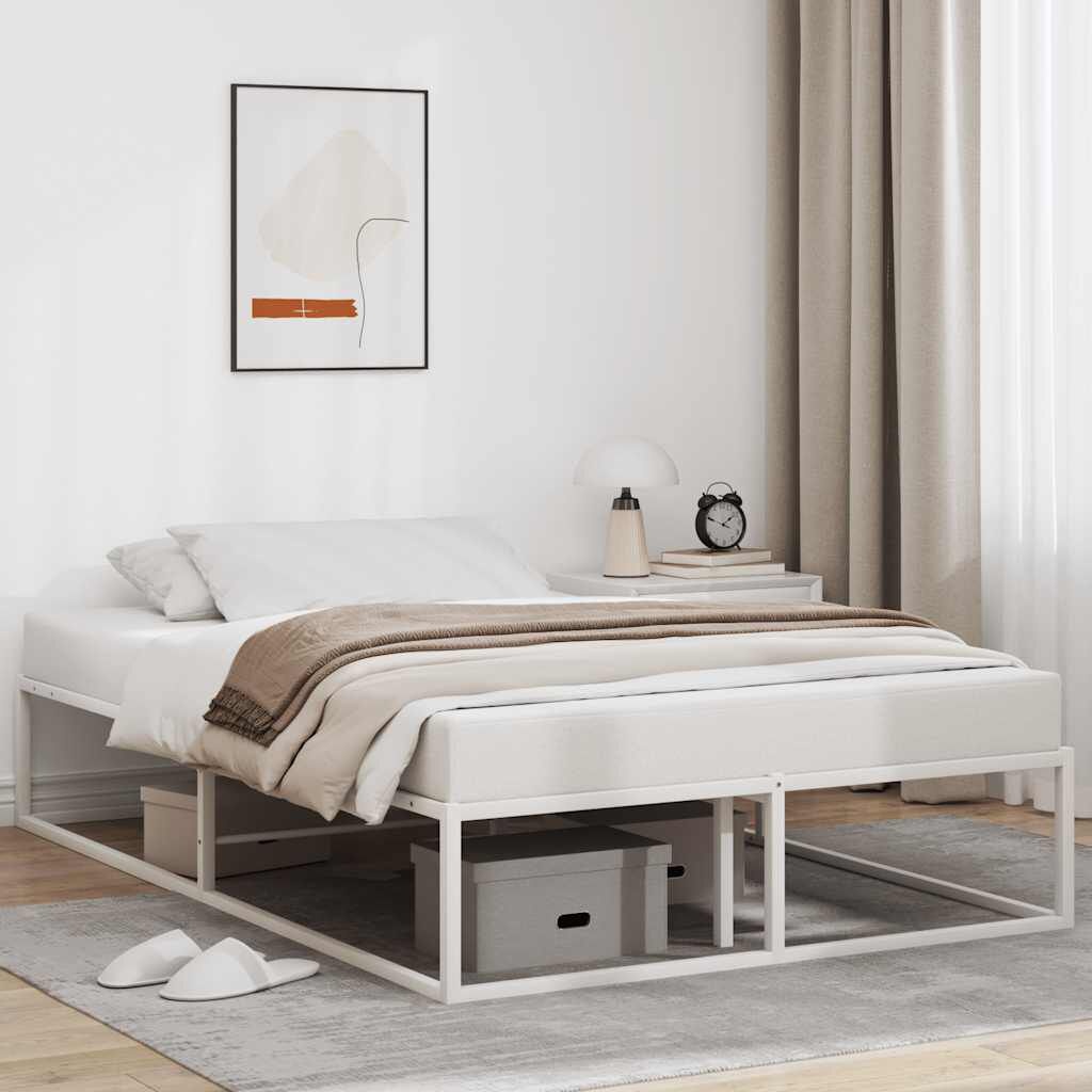 vidaXL Bedframe 120x200 Wit - ZONDER Matras - 40% Korting!