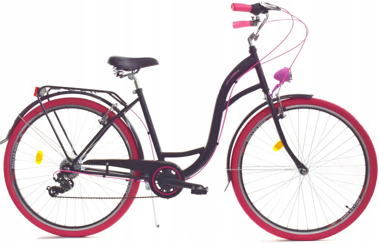 Meisjesfiets 26" Zwart/Roze - 7 Versnellingen - 40% Korting!