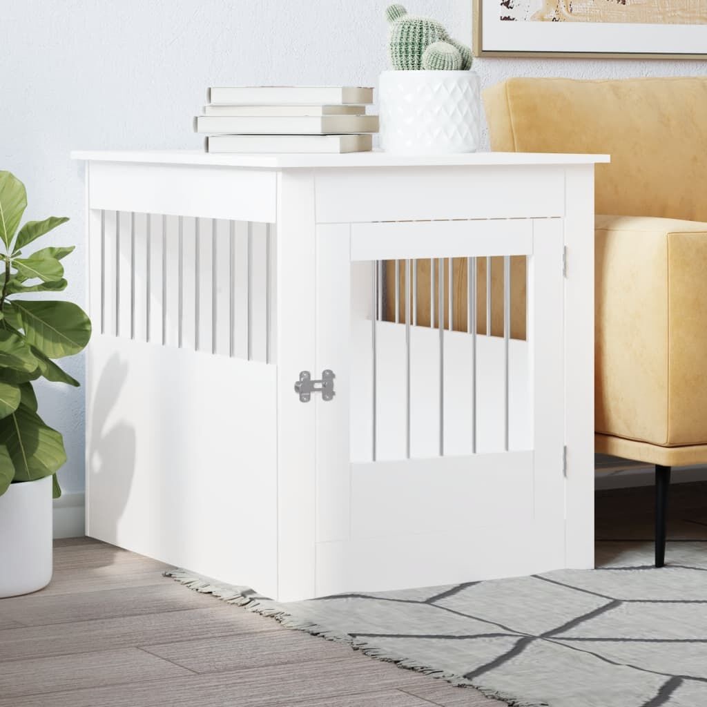 vidaXL Hondenbench Wit 64,5x80x71cm -40%! (Retour)
