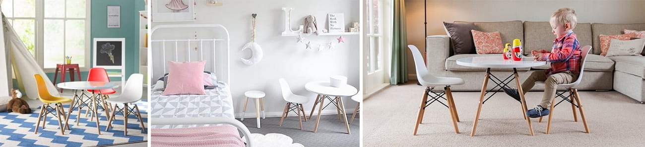 Ronde Kindertafel Wit/Hout 60cm - 46% Korting!