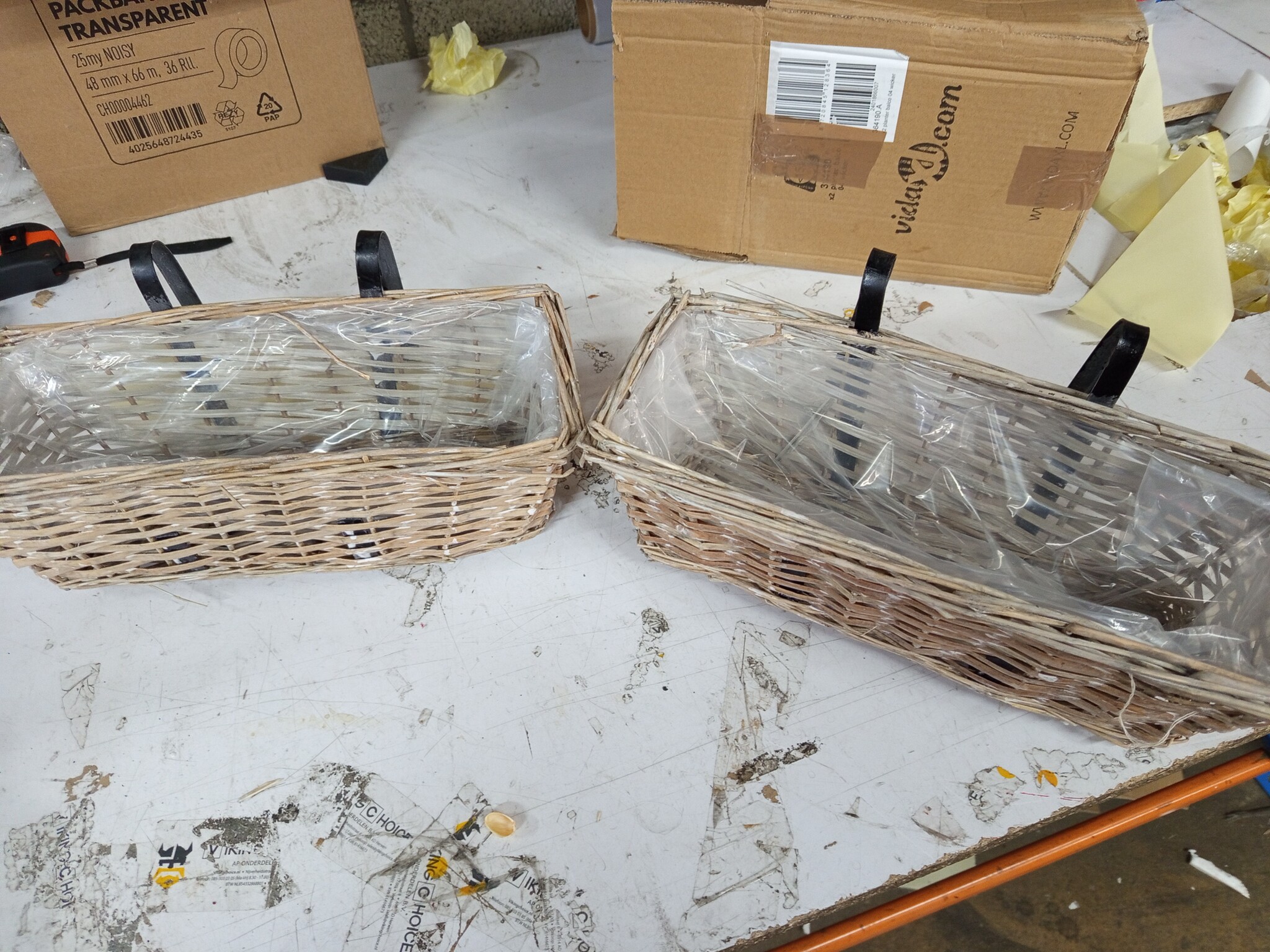 Wicker Balkonbakken Set (2) - 40cm - 55% Korting!
