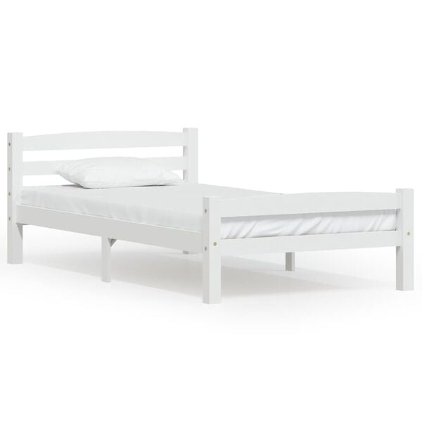 Grenen Bedframe Wit 100x200cm - 40% Korting! (Retour)