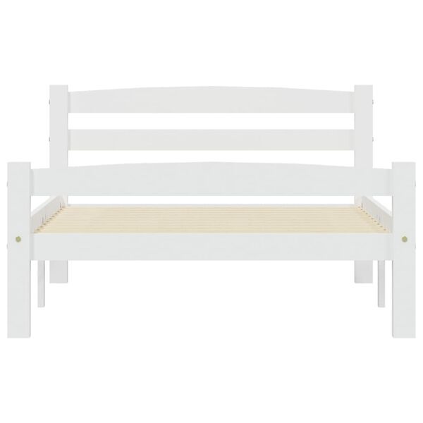 Grenen Bedframe Wit 100x200cm - 40% Korting! (Retour)