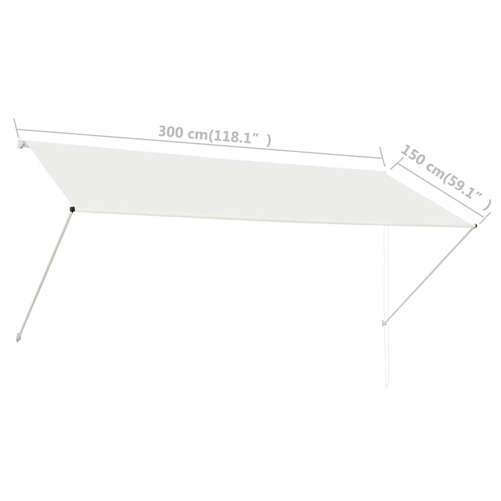 Luifel Crème 300x150cm - 55% Korting! (Retour)