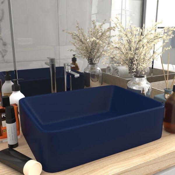 vidaXL Wastafel Donkerblauw 41cm - 40% Korting! (Retour)