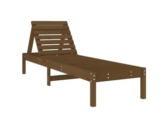 2x VidaXL Ligbed Grenenhout Bruin -68%! Zwembad/Tuin