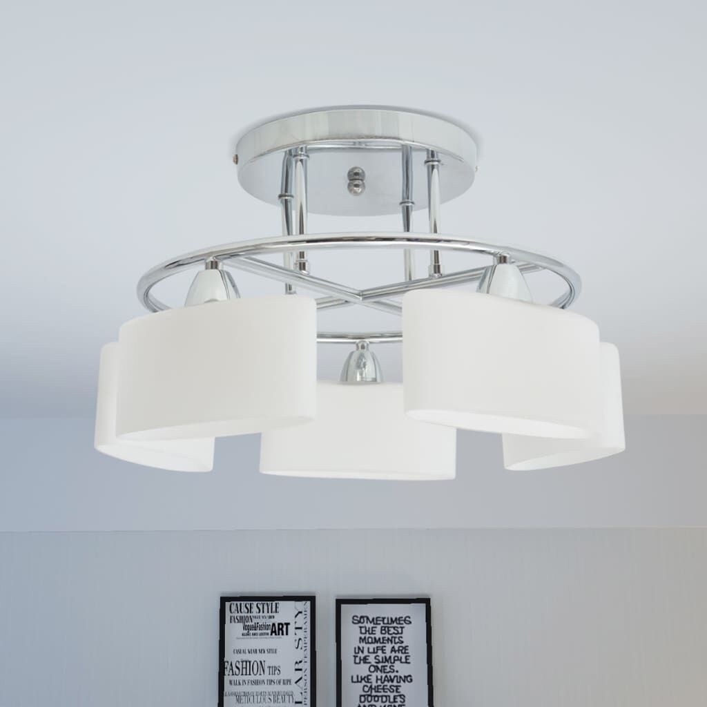 Plafondlamp Ellips 5xE14 - Zo Goed Als Nieuw - 40% Korting!