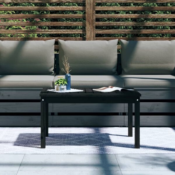 vidaXL Tuintafel Grenenhout Zwart -55%! Krasjes, Super Deal!