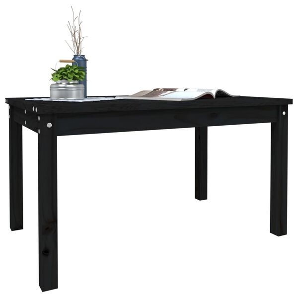 vidaXL Tuintafel Grenenhout Zwart -55%! Krasjes, Super Deal!