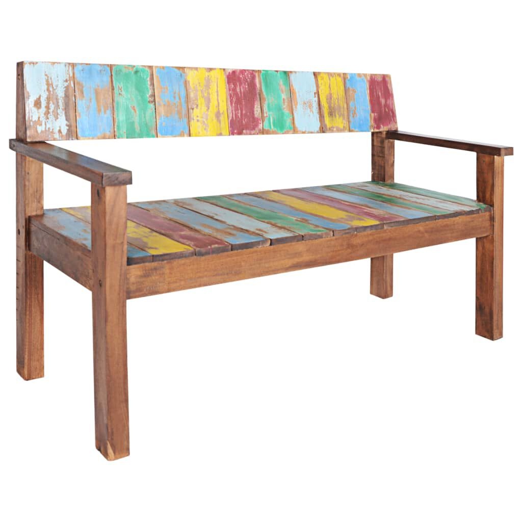 VidaXL Bankje Gerecycled Hout 115cm - 55% Korting!