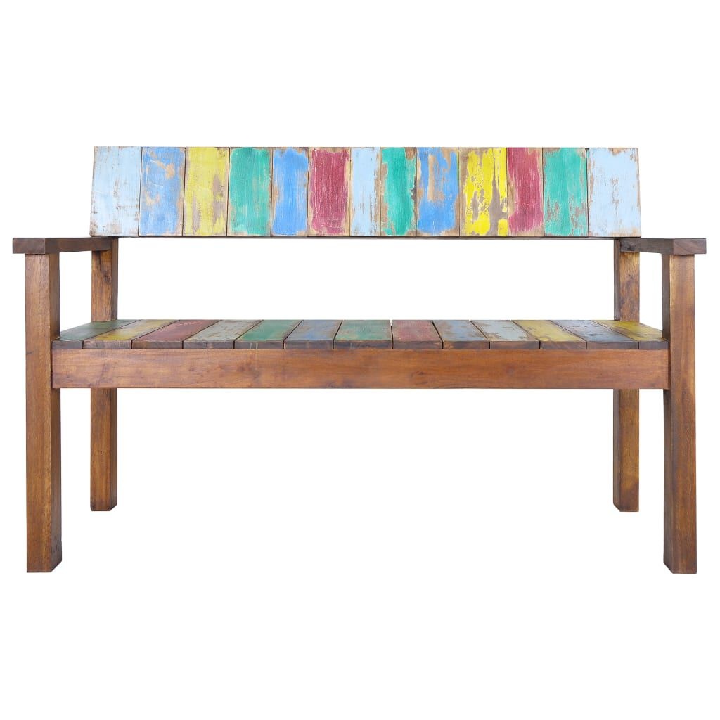 VidaXL Bankje Gerecycled Hout 115cm - 55% Korting!