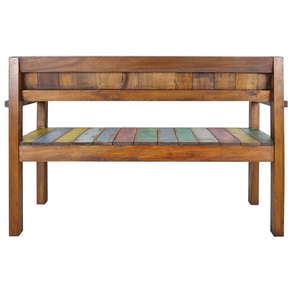 VidaXL Bankje Gerecycled Hout 115cm - 55% Korting!
