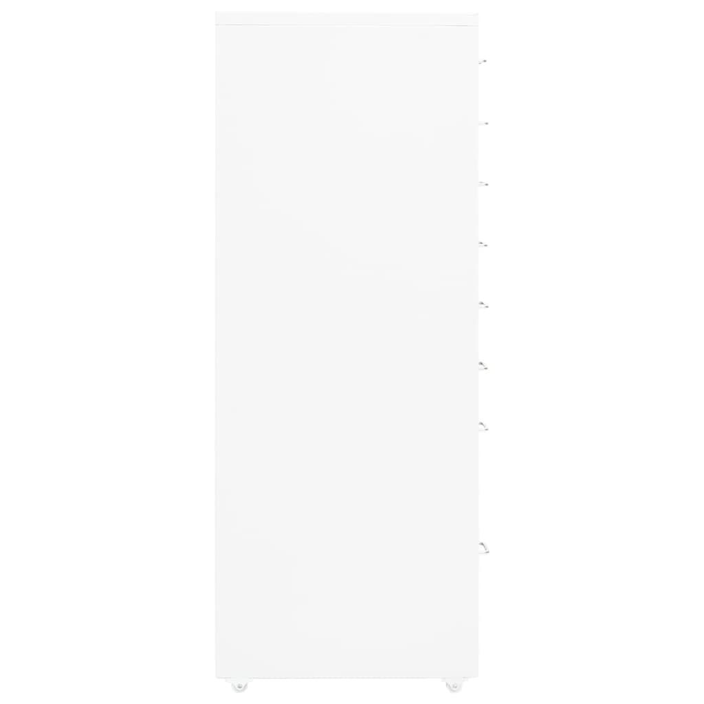 vidaXL Verrijdbaar Ladeblok Wit - 40% Korting!