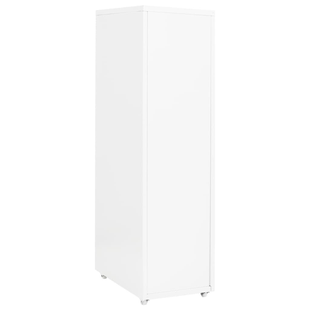 vidaXL Verrijdbaar Ladeblok Wit - 40% Korting!