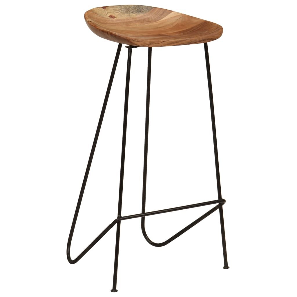 Barkrukken (2x) Acaciahout - 47% Korting! Industrieel Design