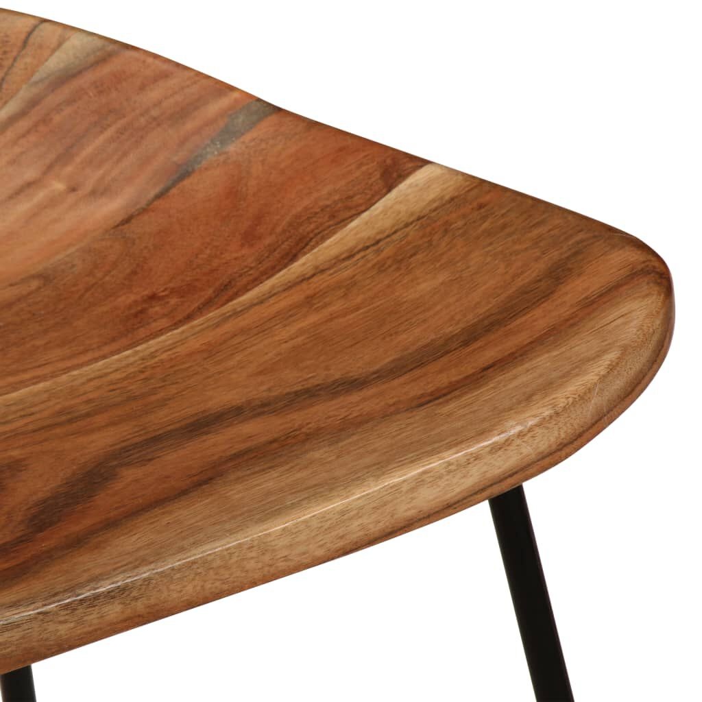 Barkrukken (2x) Acaciahout - 47% Korting! Industrieel Design