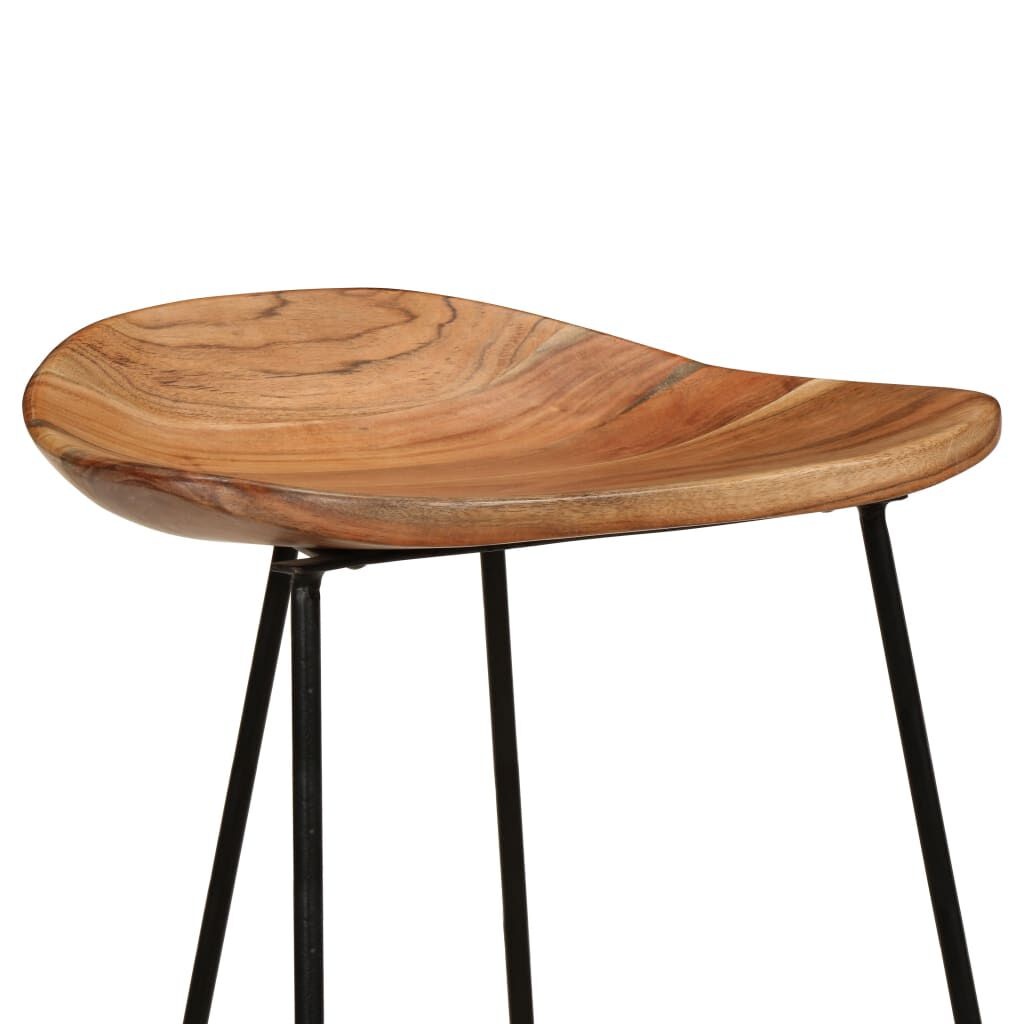 Barkrukken (2x) Acaciahout - 47% Korting! Industrieel Design